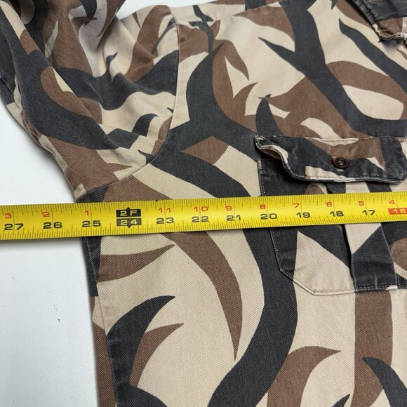 Vintage ASAT Camo BDU Style Button Up Field Shirt Jacket Mens Large Hunting USA - Picture 8 of 9